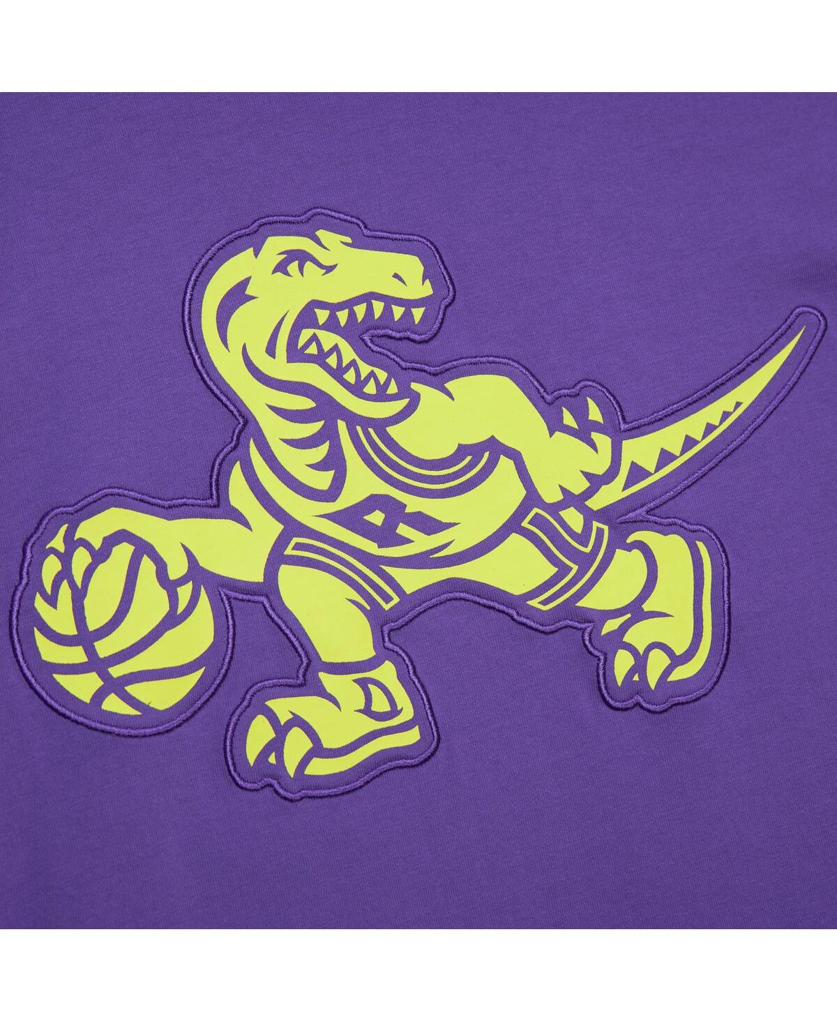 Mitchell & Ness Men's Raptors Purple Toronto Raptors Hardwood Classics Neon Nights Premium T-shirt In Purple
