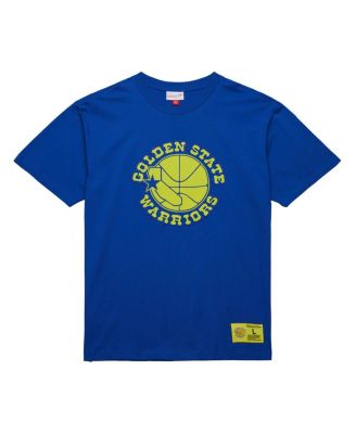 Men's Royal Golden State Warriors Hardwood Classics Neon Nights Premium T-Shirt