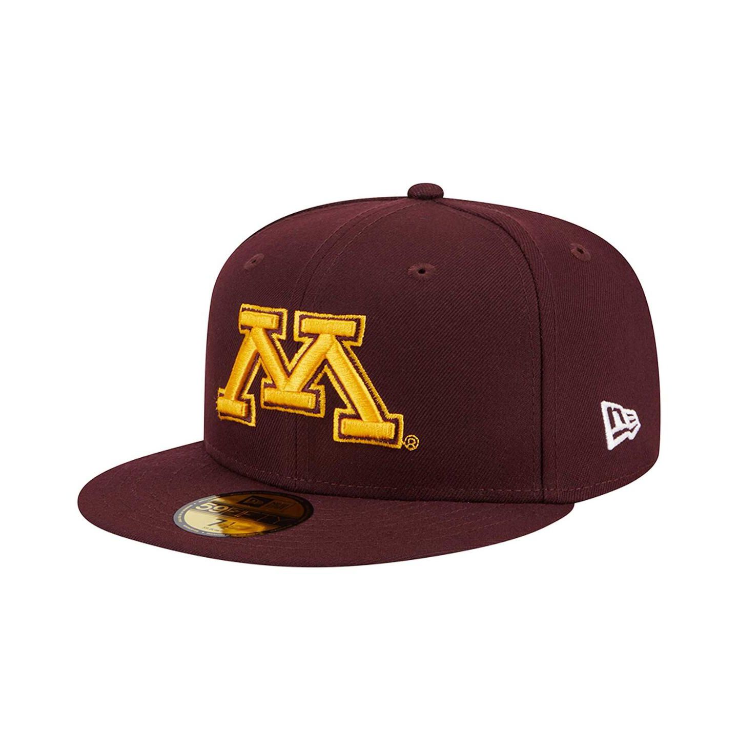 Мужская кепка New Era Maroon Minnesota Golden Gophers 59FIFTY Fitted Hat — фото 1