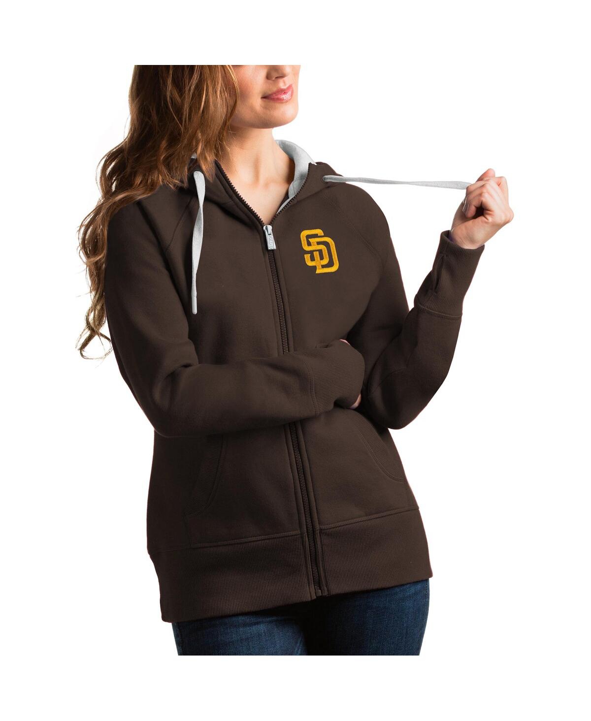 Women's Brown San Diego Padres Victory Full-Zip Hoodie - Brown