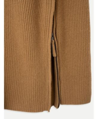 Кашемировый свитер с боковыми молниями