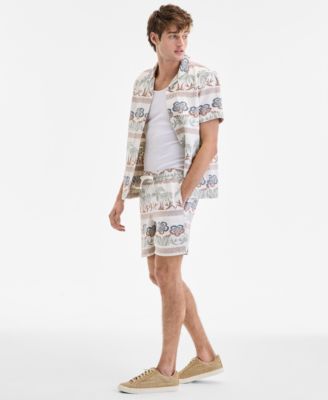 Sun Stone Mens Ace Printed Drawstring 6 Shorts Exclusively at Macys 9190₽