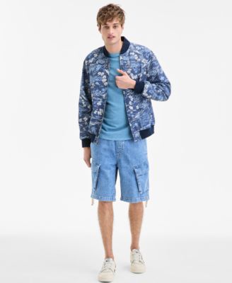 Sun Stone Mens Floral Print Zip-Front Bomber Jacket Exclusively at Macys 17190₽