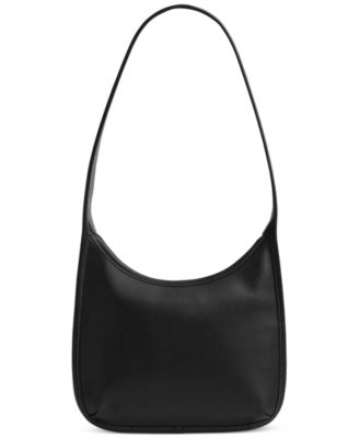 Curve Zip Small Leather Shoulder Bag