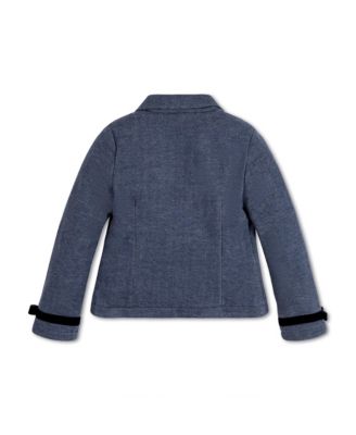 Toddler Girls Dressy Knit Jacquard Riding Blazer