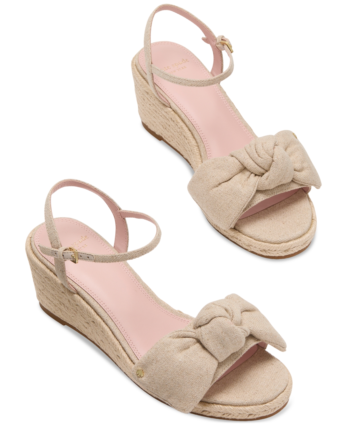Shop Kate Spade Women's Leandra Espadrille Wedge Sandals In Natural