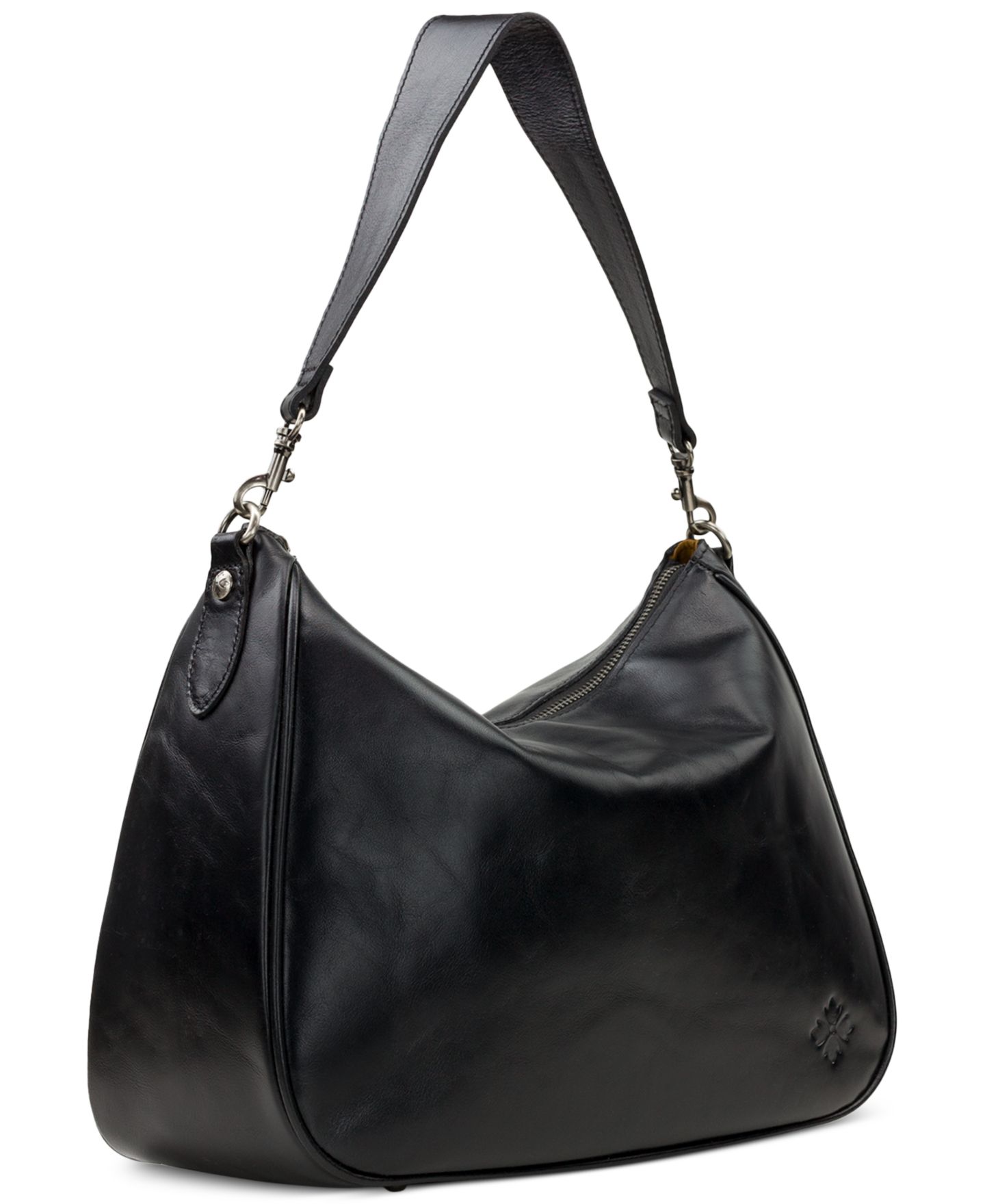 Женская сумка Patricia Nash Athani Large Leather Shoulder, цвет: Чёрный — фото 3