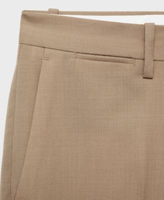 Men's Slim-Fit Suit Pants