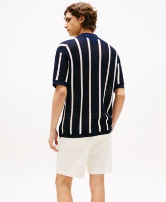 Мужская трикотажная рубашка поло в полоску от Tommy Hilfiger