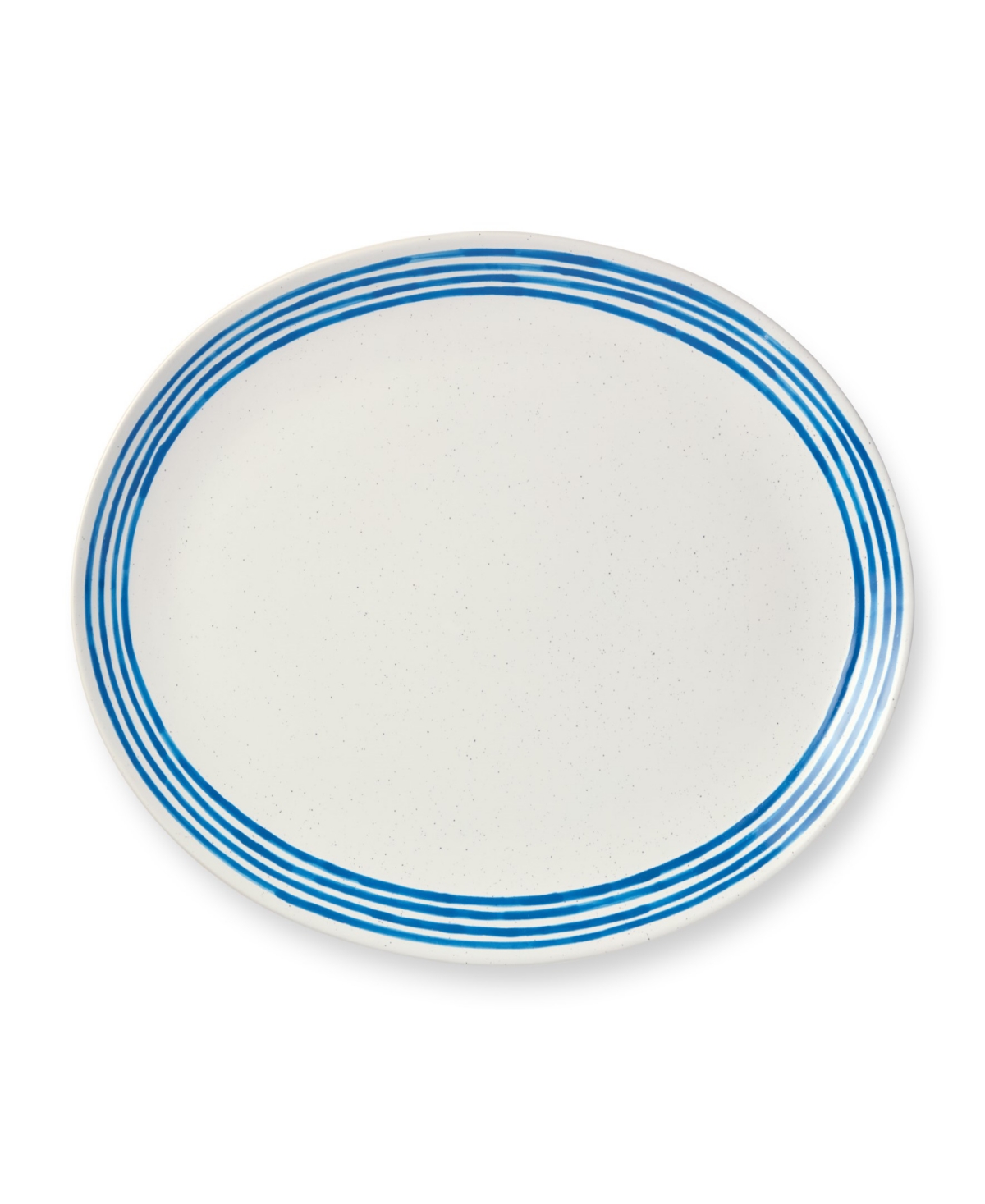 Certified International Dockside Oval Platter In Blue