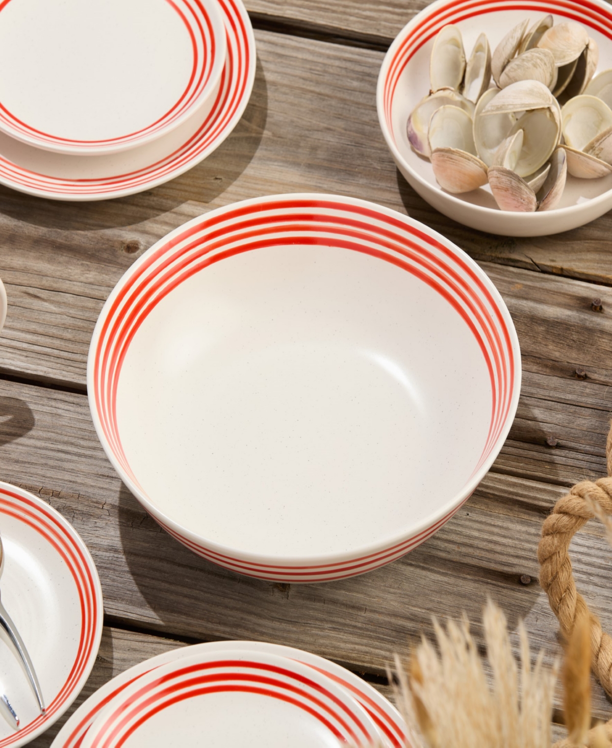 Certified International Dockside Serving Bowl In Red