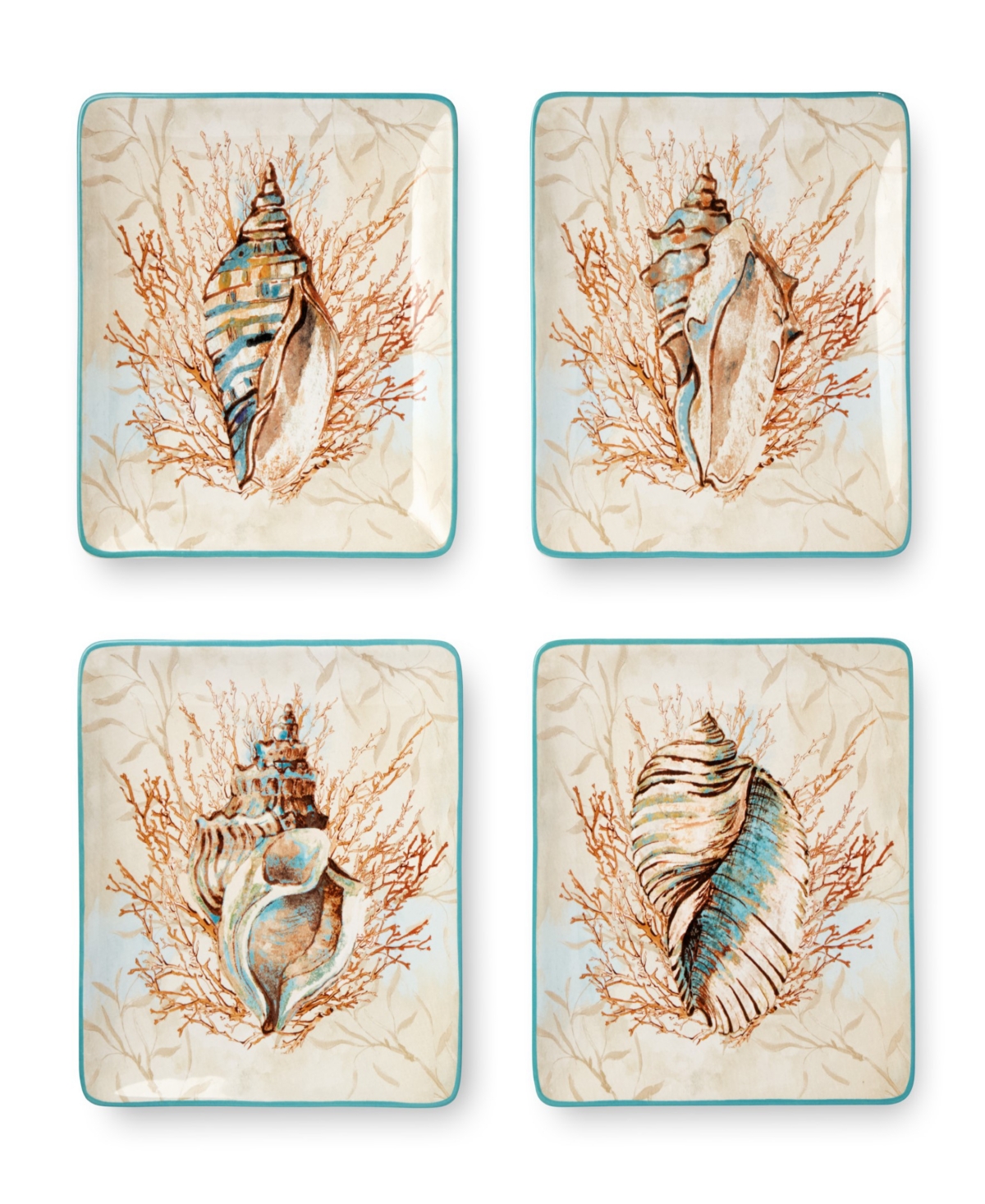 Escape to the Sea Salad Plates, Set of 4 - Miscellaneous