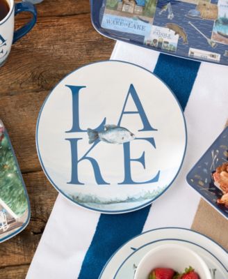 Wake At The Lake 4-Pc. Dinner Plates, Service For 4