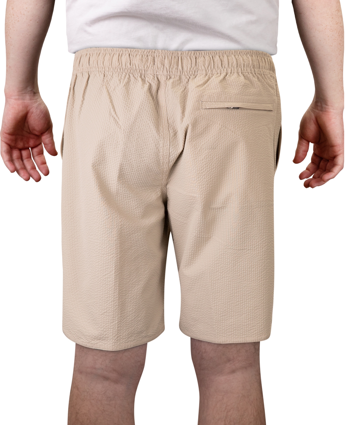 VINTAGE 1946 MEN'S HYBRID SEERSUCKER WINDJAMMER PERFORMANCE 9" SHORTS 