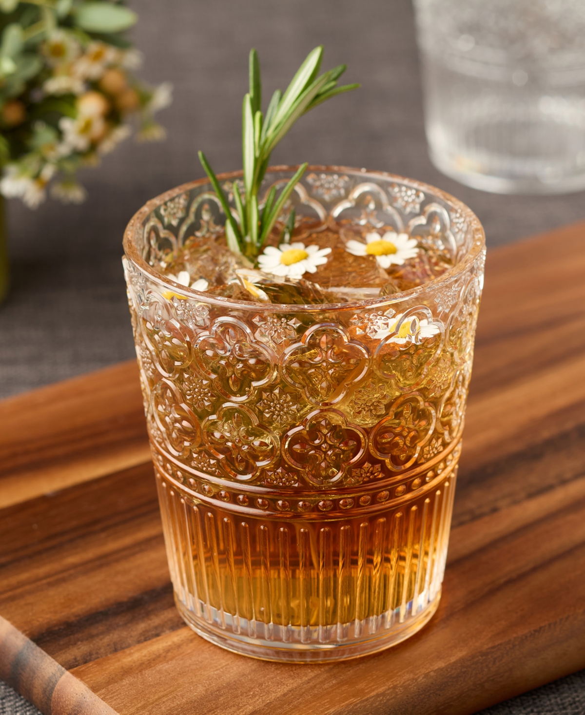 Certified International Set Of 6 Santa Fe 22oz Acrylic Ice Tea Glasses In Clear