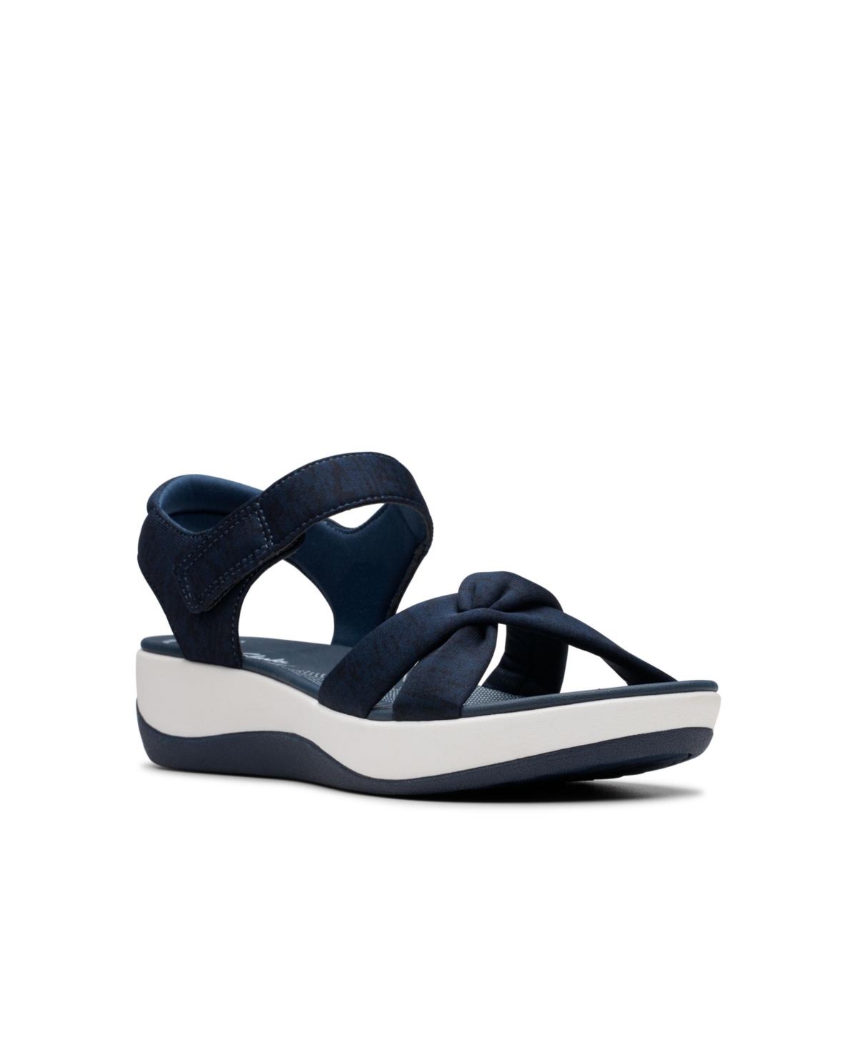 Clarks Women's Clouldsteppers Arla Shore Strappy Sport Sandals Women's Shoes In Navy Textile