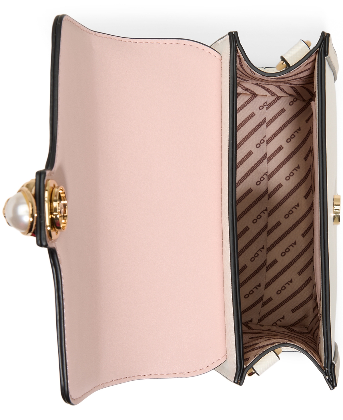 Aldo Bernius Top Handle Mini Handbag In White,light Pink