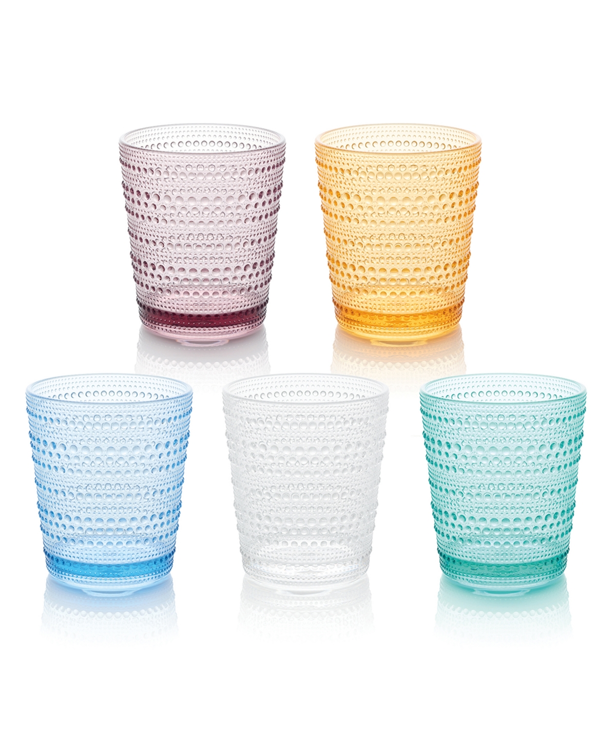 Certified International Set Of 6 Santa Fe 22oz Acrylic Ice Tea Glasses In Clear