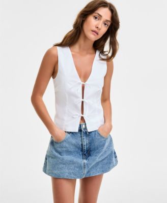 Women's Aliza Sleeveless Tie-Front Top