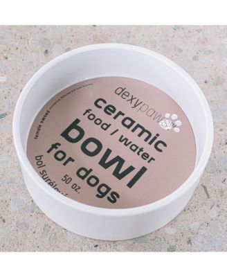 50oz Dog Bowl: White