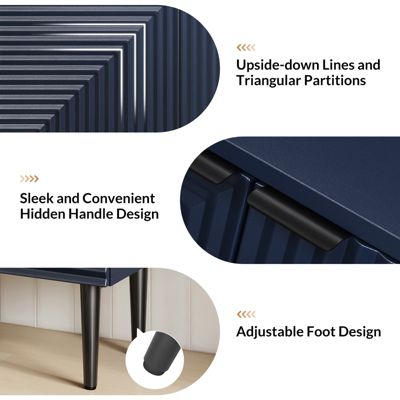 Burkart 35"Tall And 2Doors Modern Accent Cabinet