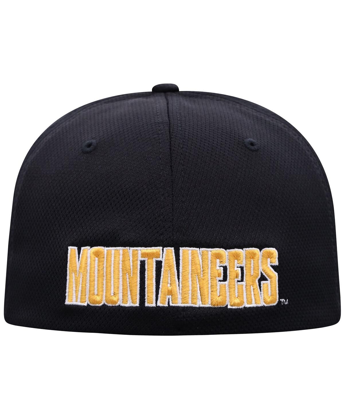 Top Of The World Men's Black Appalachian State Mountaineers Reflex Flex Hat In Black