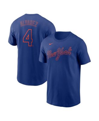 Nike - Men's Francisco Alvarez Royal New York Mets Fuse Name Number T-Shirt