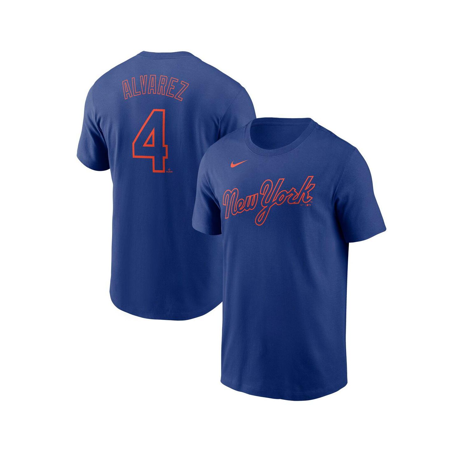 Men's Francisco Alvarez Royal New York Mets Fuse Name & Number T-Shirt
