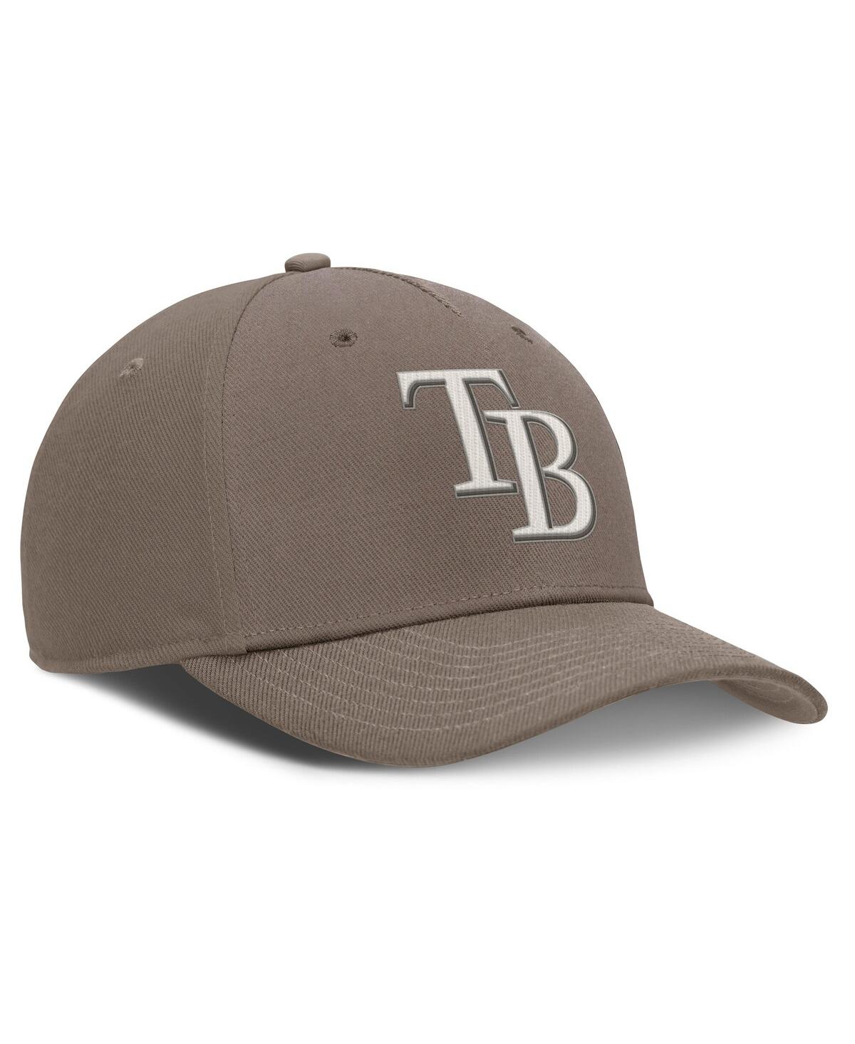 Nike Tampa Bay Rays Rise  Men's Dri-fit Mlb Adjustable Hat In Brown