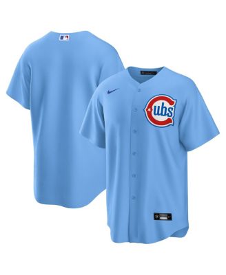 Nike - Men's Light Blue Chicago Cubs 2nd Alternate Replica 2. 0 Jersey