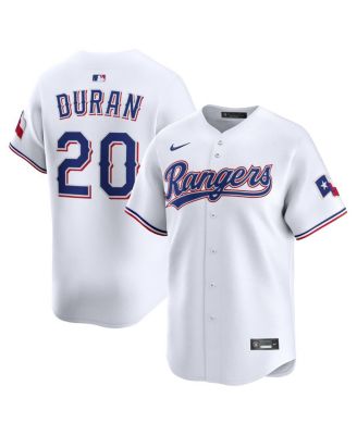 Nike - Men's Ezequiel Duran White Texas Rangers Alternate Limited Player Jersey