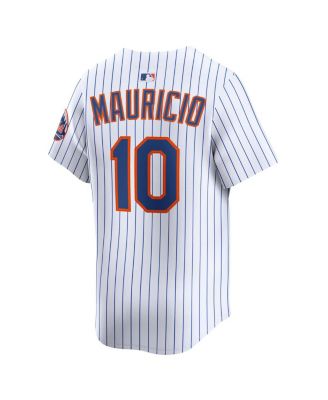 Мужская футболка Nike Ronny Mauricio White New York Metts Alternate Limited Player.