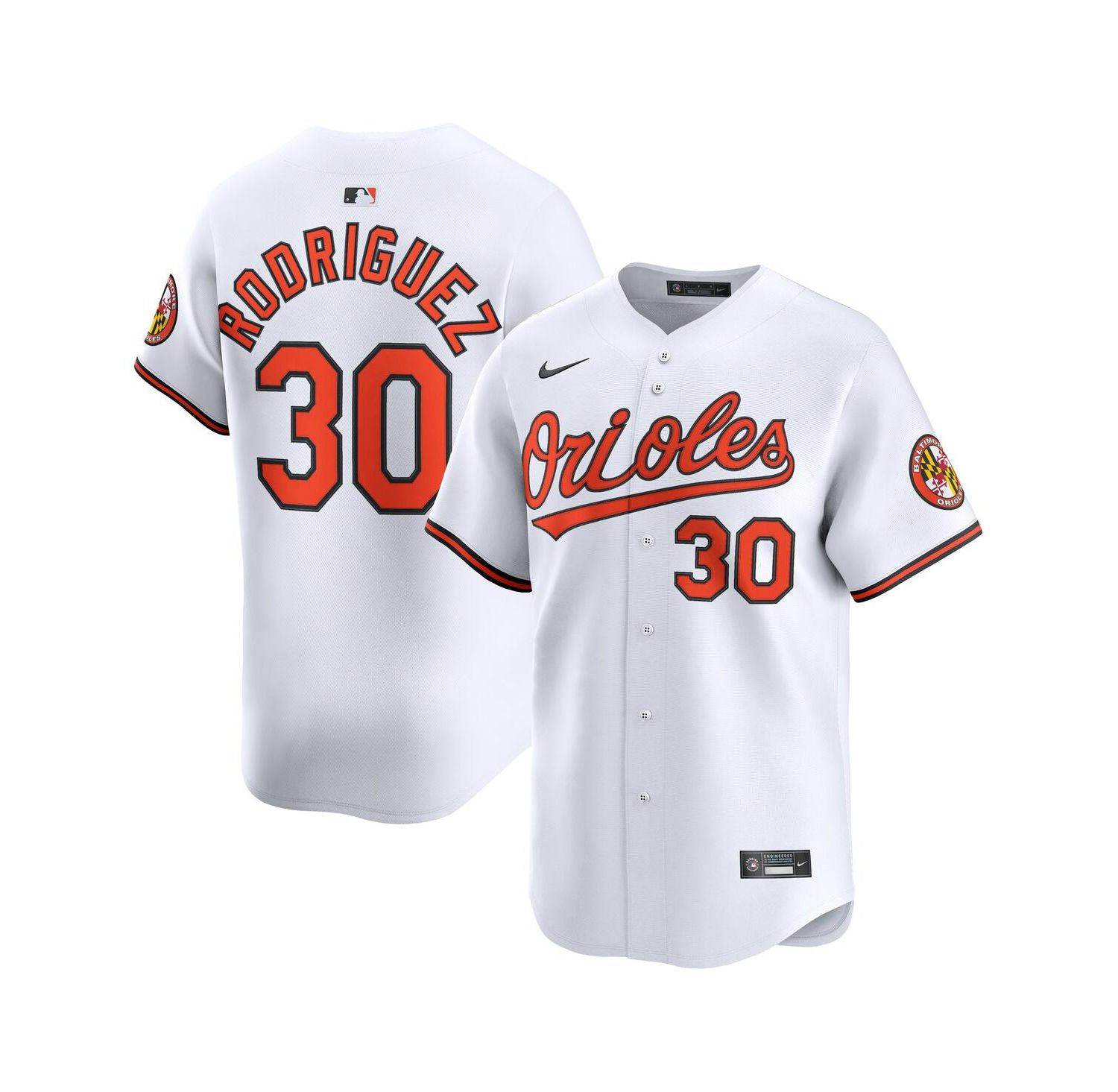 Men's Grayson Rodriguez White Baltimore Orioles Alternate Limited Player Jersey
