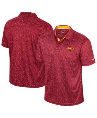 Colosseum - Men's Cardinal Iowa State Cyclones Sublimated Golf Polo Shirt