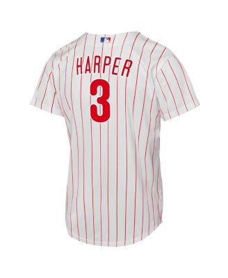 Big Boys and Girls Bryce Harper White Philadelphia Phillies Home Replica Player Jersey