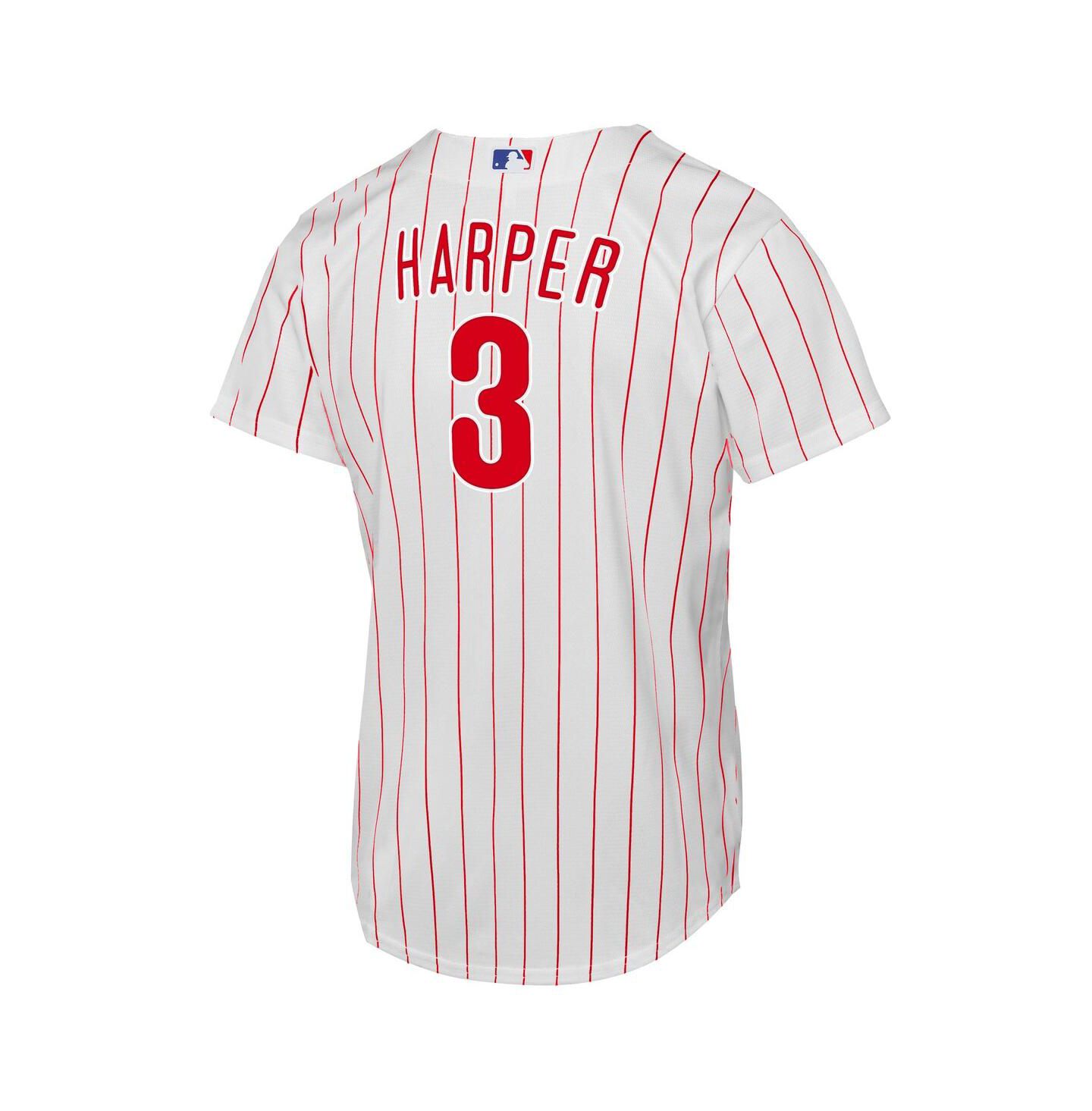 Детская домашняя джерси Nike Bryce Harper Philadelphia Phillies Replica, цвет белый — фото 2