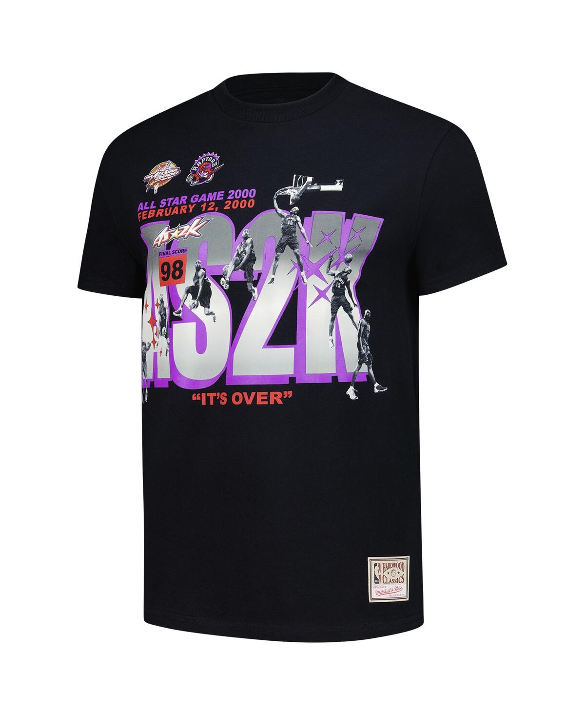 Mitchell & Ness Men's Vince Carter Black Toronto Raptors 2000 All-star Game It's Over T-shirt In Black