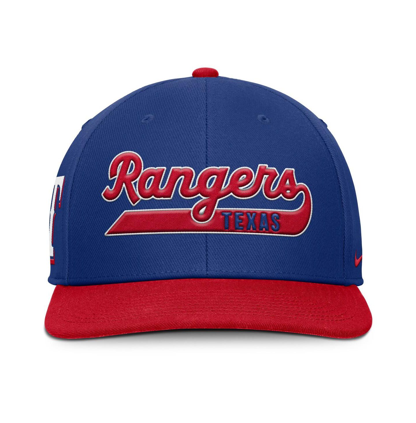 Мужская кепка Nike Royal/Red Texas Rangers Pro Performance Snapback Hat — фото 2