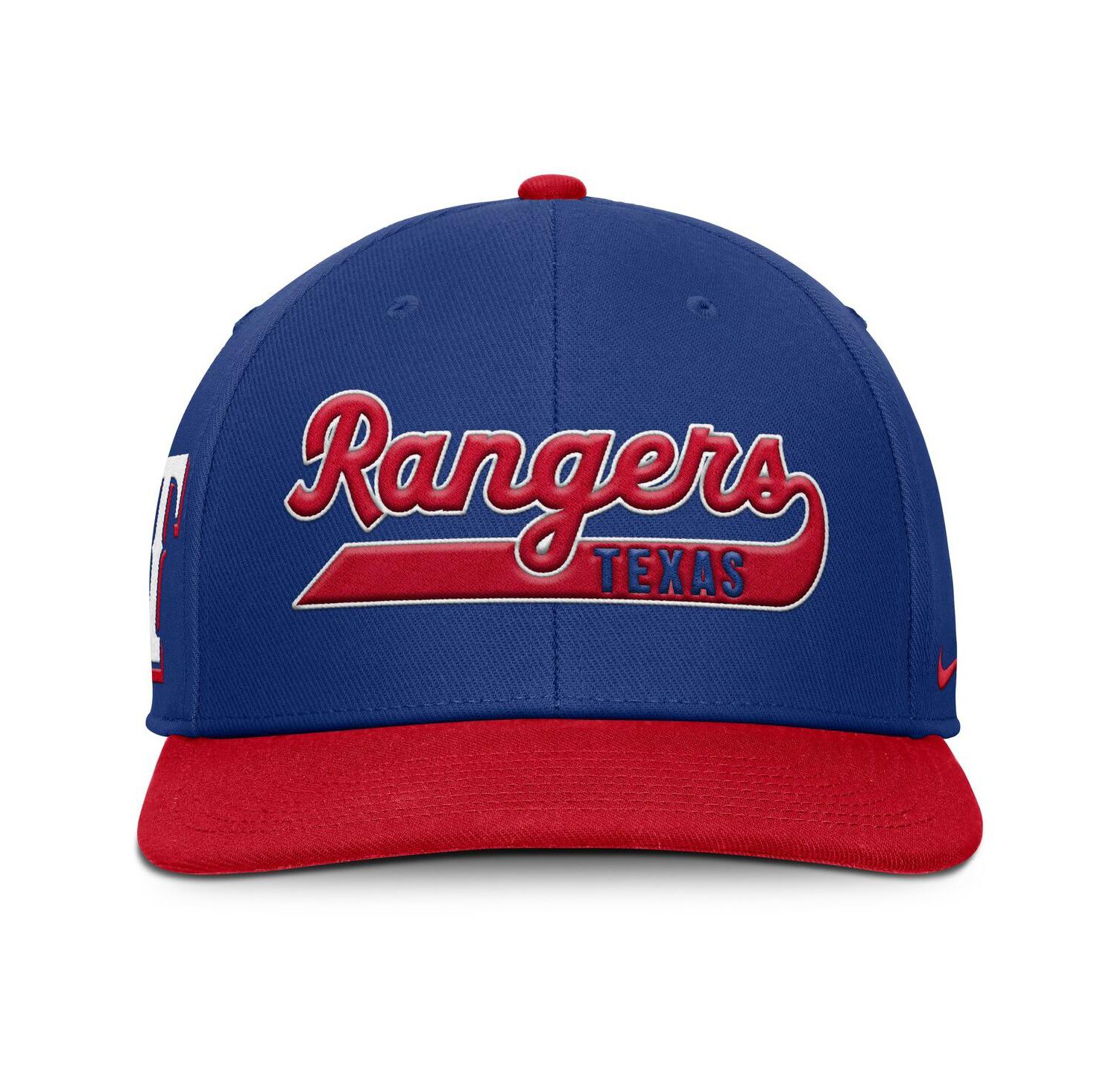 Men's Royal/Red Texas Rangers Pro Performance Snapback Hat