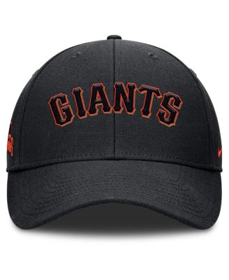 Men's Black San Francisco Giants Rise Gaberdine Adjustable Hat