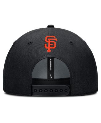 Men's Black San Francisco Giants Rise Gaberdine Adjustable Hat