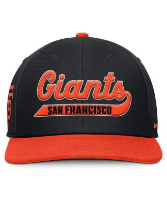 Men's Black/Orange San Francisco Giants Pro Performance Snapback Hat
