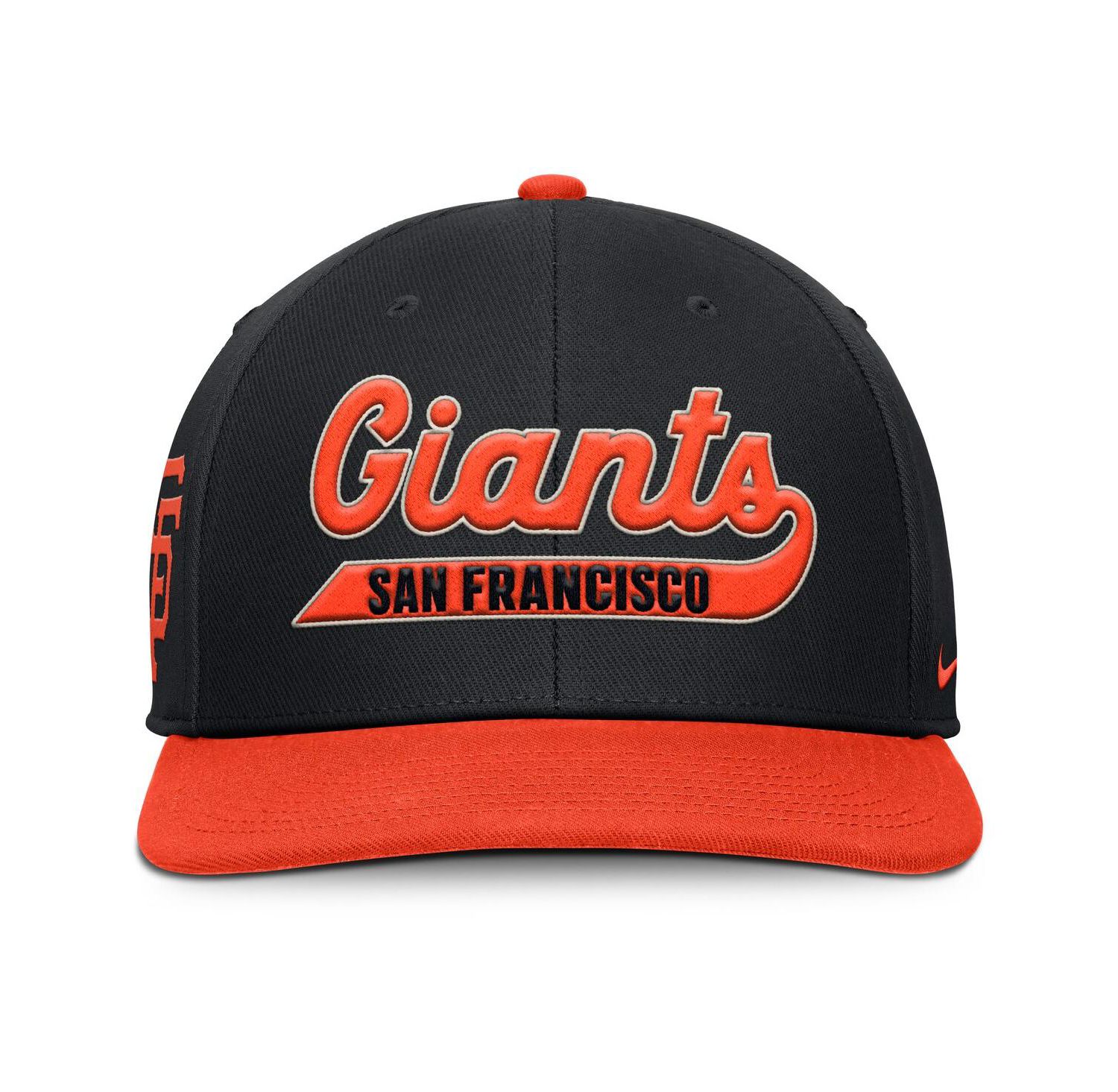 Men's Black/Orange San Francisco Giants Pro Performance Snapback Hat