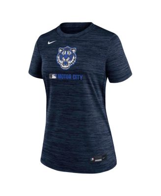 Nike женская темно-Детройт Тайгерс подлинный коллекция город подключения скорость производительность футболка