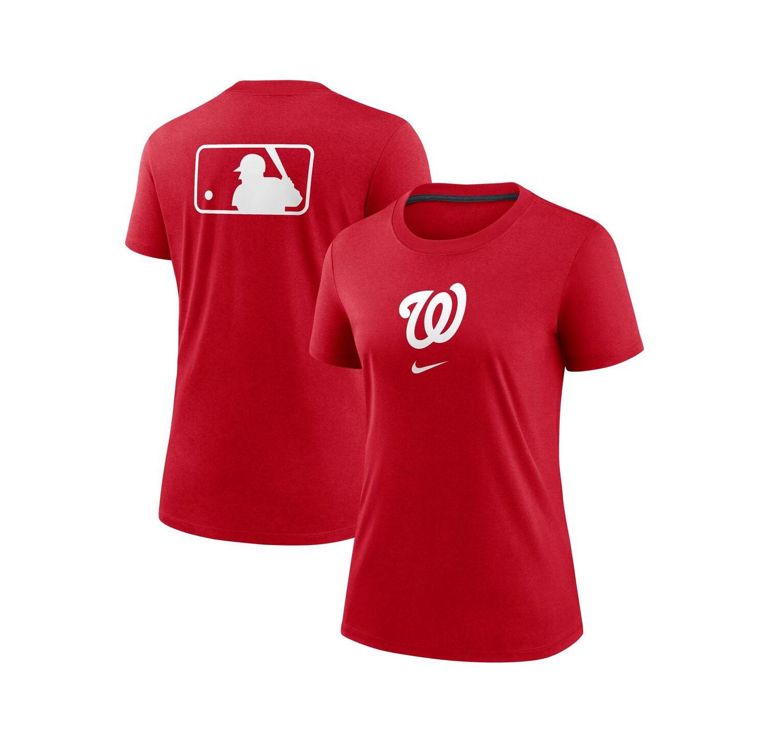 Women's Red Washington Nationals Authentic Collection Early Work Tri-Blend T-Shirt