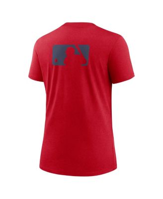 Женская футболка Nike Red Los Angeles Angels Authentic Collection Early Work из трехслойной ткани красного цвета от Nike