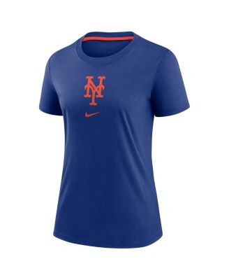 Women's Royal New York Mets Authentic Collection Early Work Tri-Blend T-Shirt