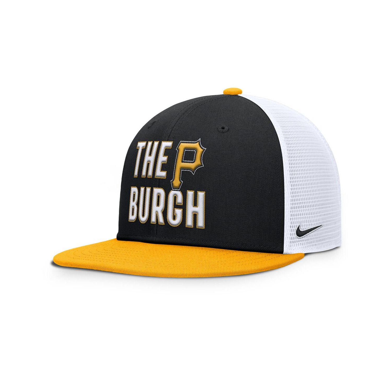 Men's Black Pittsburgh Pirates Pro Trucker Snapback Hat