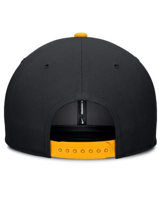Men's Black/Gold Pittsburgh Pirates Pro Performance Snapback Hat