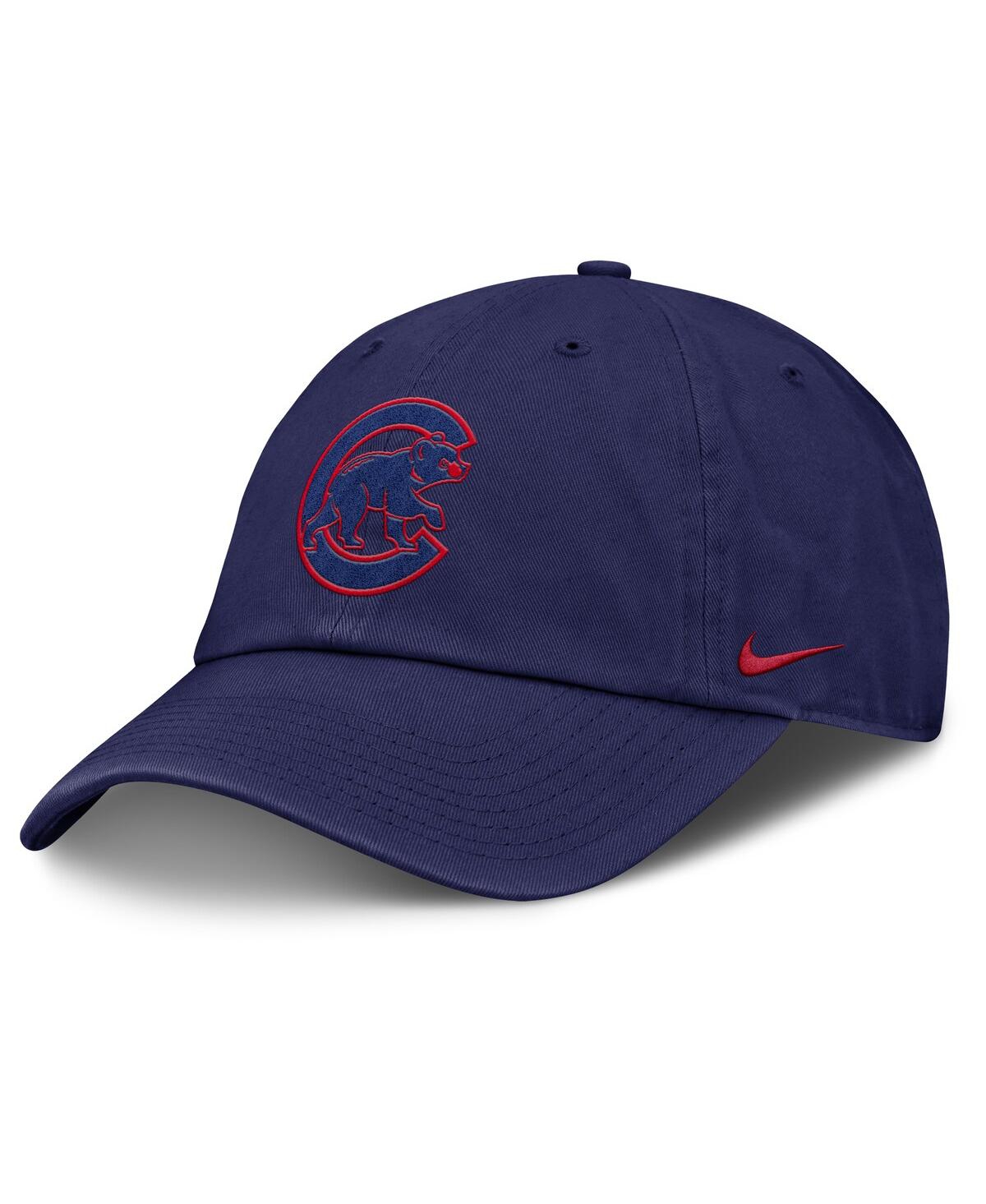 Nike Women's Royal Chicago Cubs Club Adjustable Hat In Navy